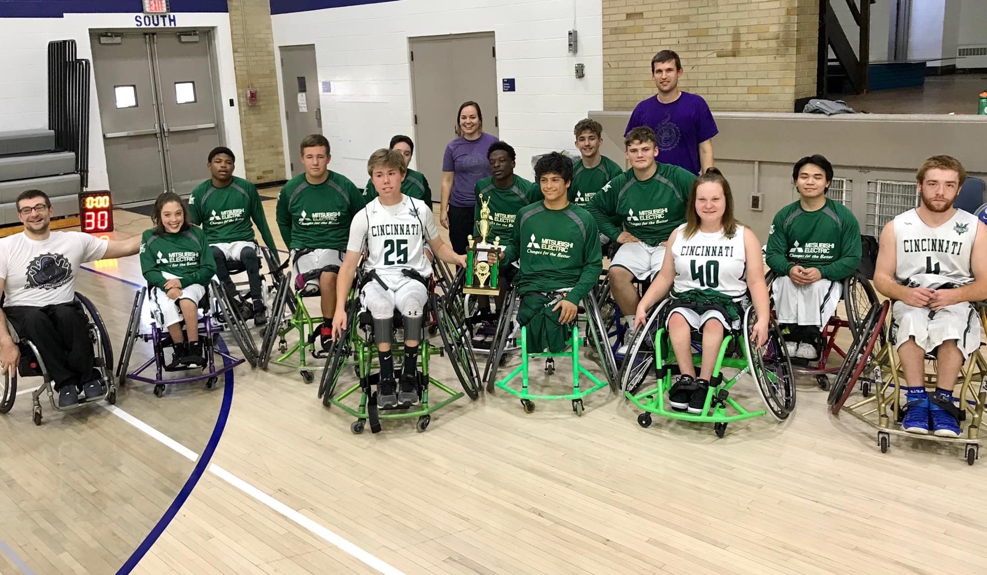 Wheelchair basketball team