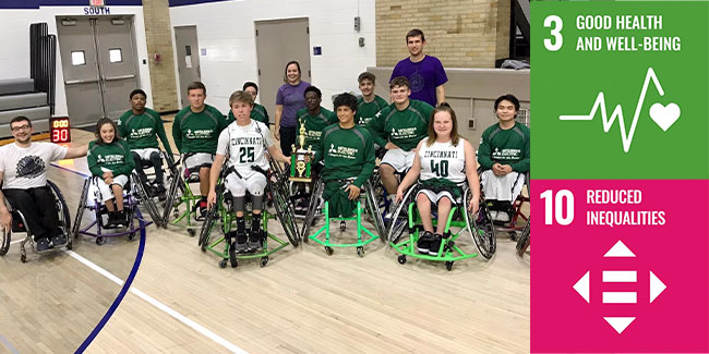 Wheelchair basketball team
