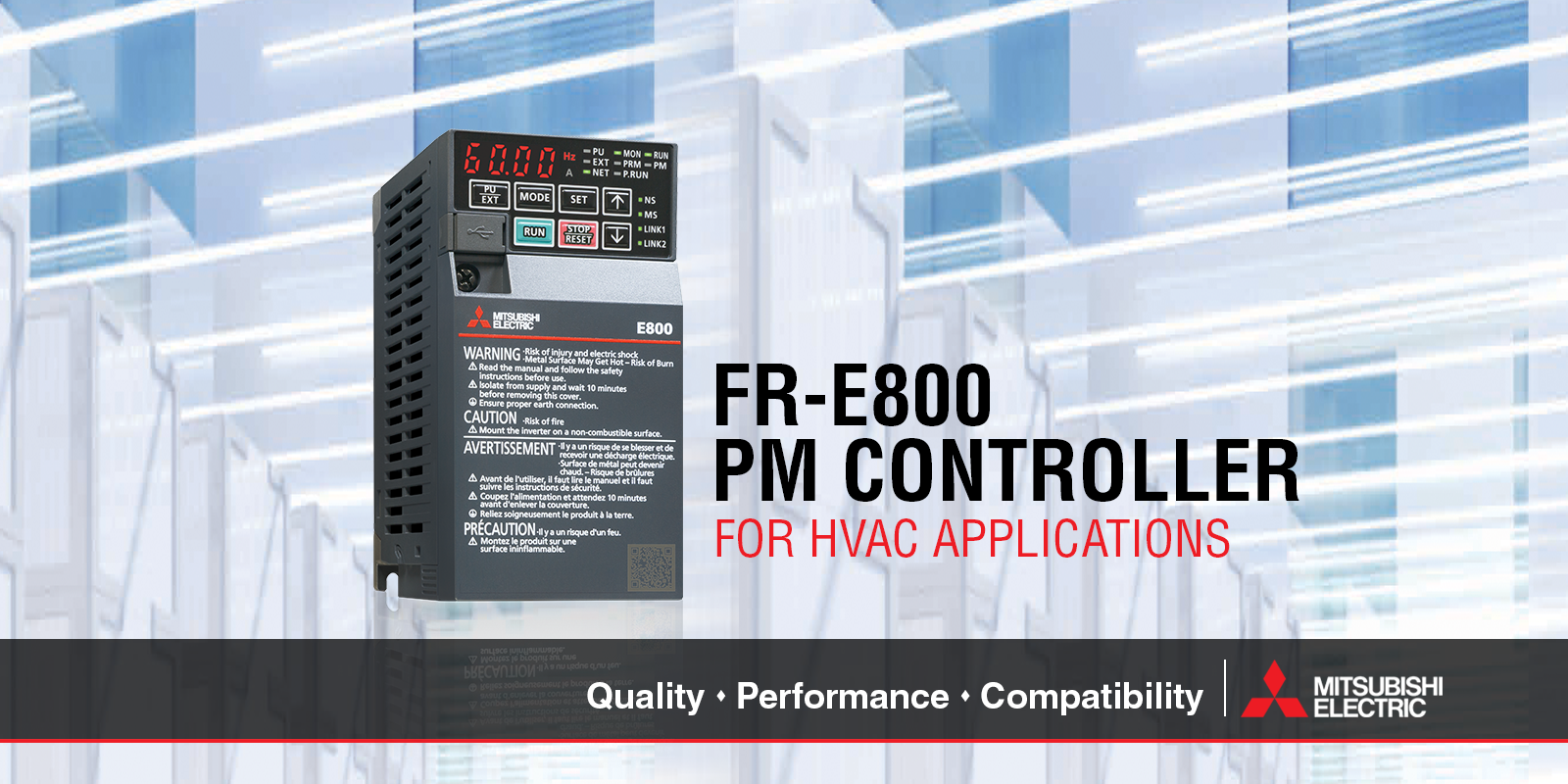 FR-E800 PM Controller For HVAC Operations | Mitsubishi Electric Americas