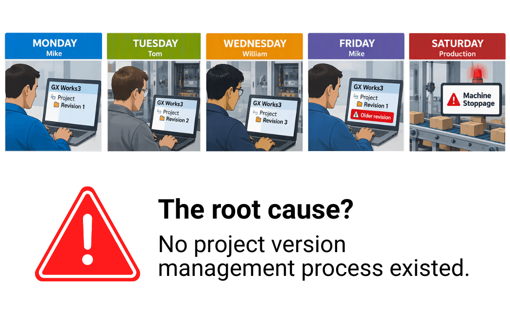 The root cause? No project version management process existed.