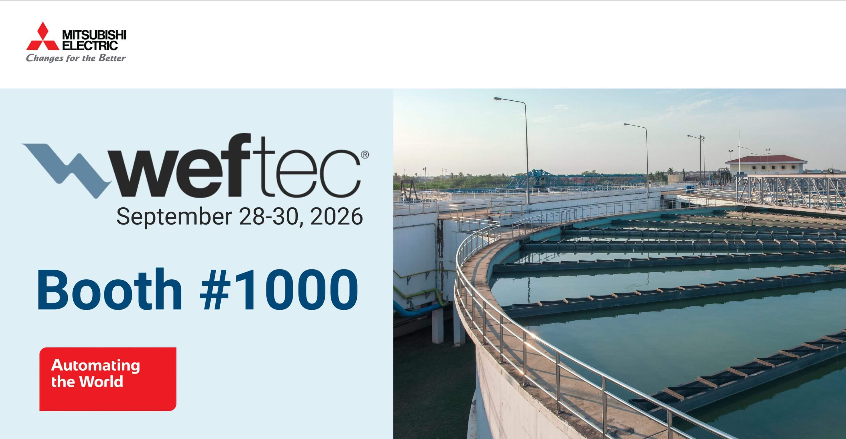 Visit Mitsubishi Electric at WEFTEC 2026 | New Orleans, LA