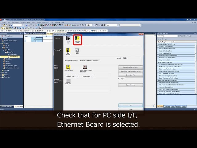 Program the FX5U CPU module - Try programming 1 Video