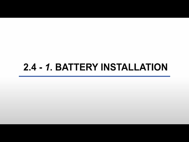 battery-installation
