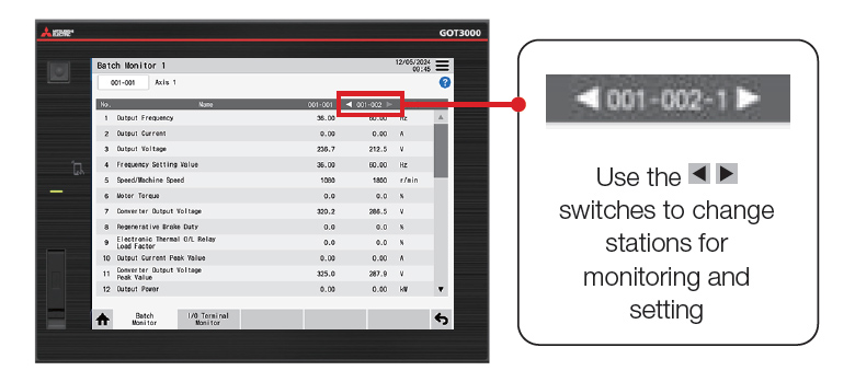 Monitoring and setting of multiple inverters