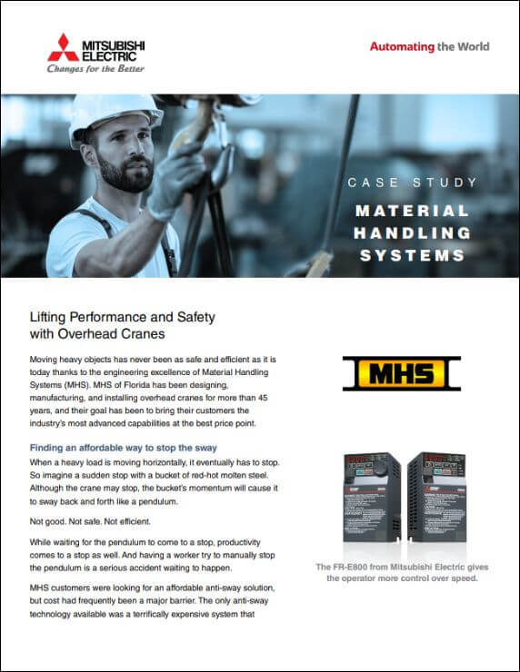 Success Story - Anti-Sway VFD Technology for Cranes