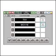 Preprogrammed software packages HMI screen